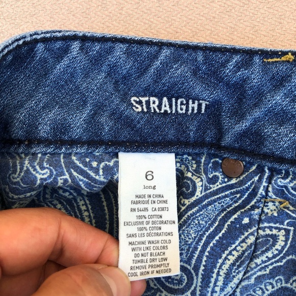 American Eagle Cotton Distressed Ripped Frayed Edges Mid Wash Cut Of Jeans 6 - Picture 8 of 16